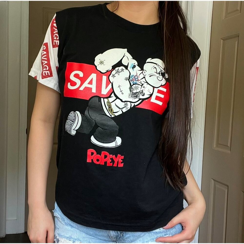 Savage Popeyes Tee shirt